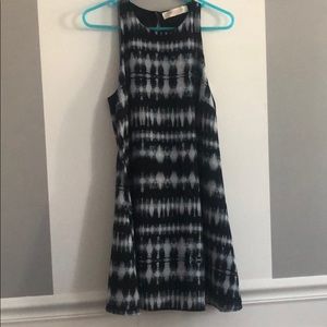 chiffon black and white boutique dress